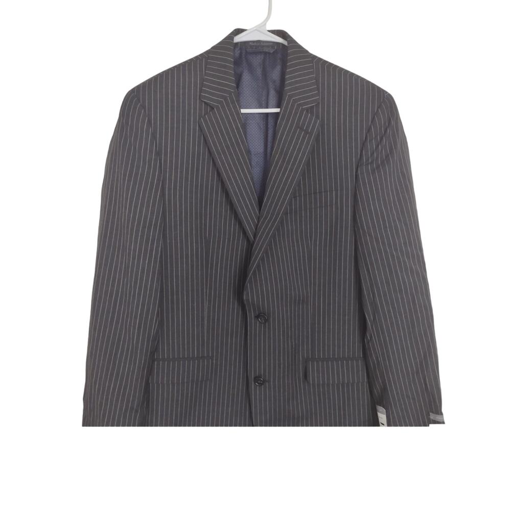 Shaquille O'Neal Collection 100‎ Percent Wool Sports Coat Blazer Size 40L